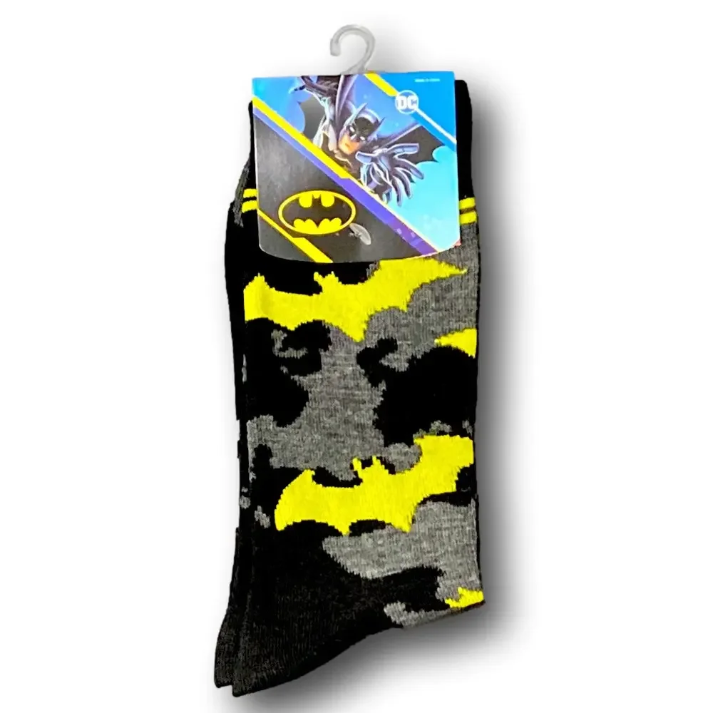 3/$20 DC Comics Batman Retro Funny Novelty Crew Socks - NWT